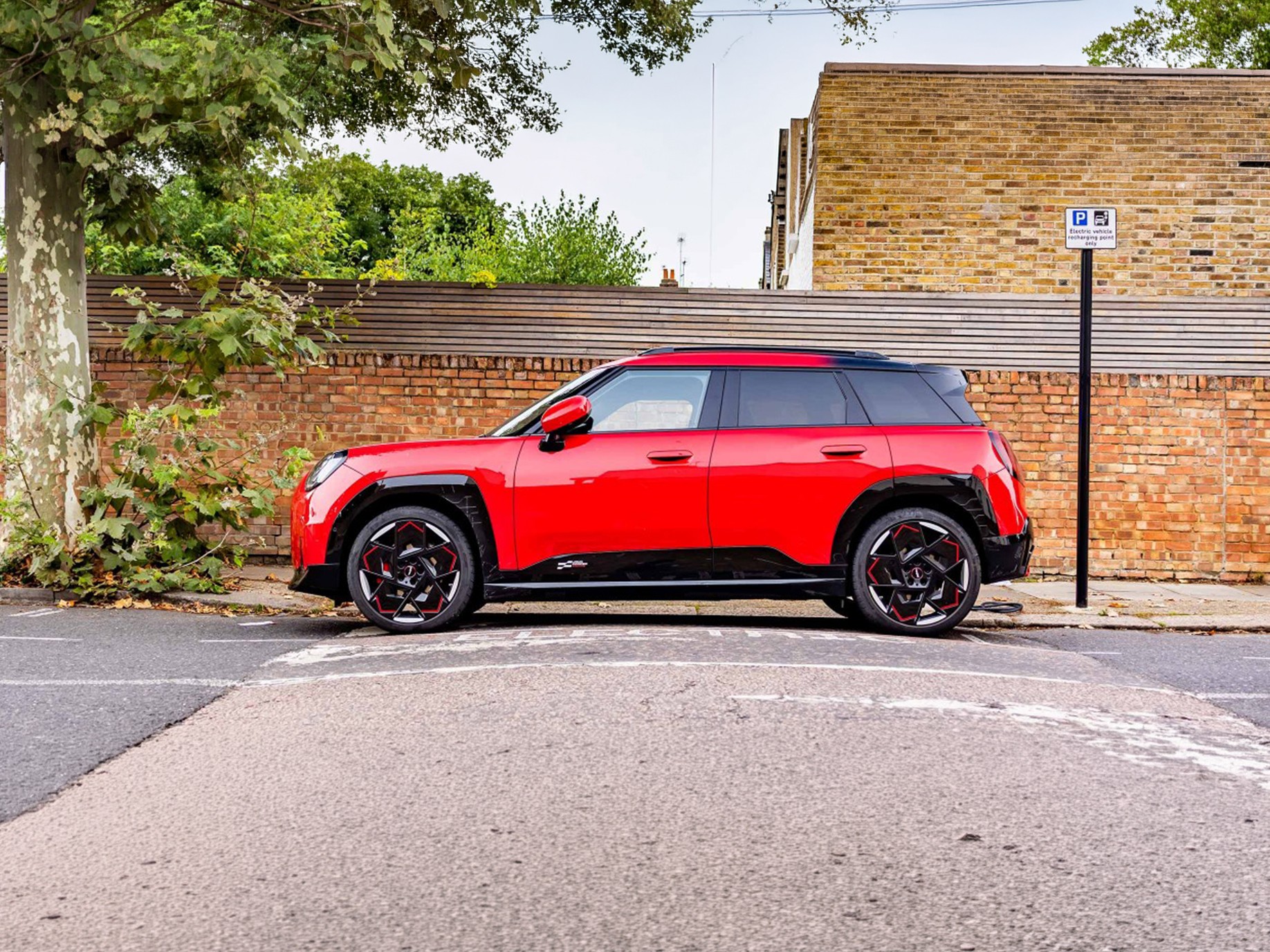 Video showcasing the rear light of an all-electric MINI Aceman in detail